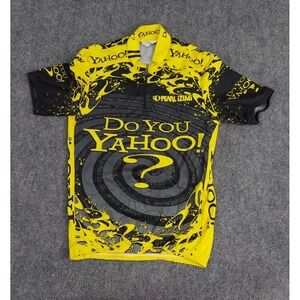 Pearl Izumi Cycling Jersey Small Black Yellow 1/4 Zip Short Sleeve Yahoo USA Mde